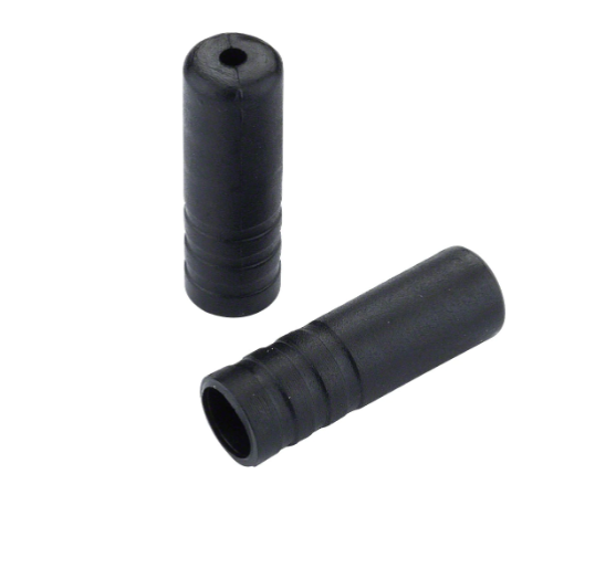 Jagwire 4mm Open Nylon End Caps - Black